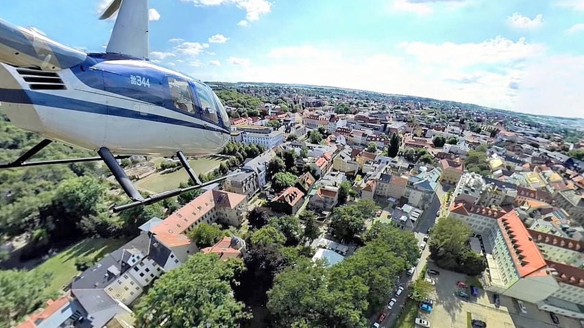 VR Flying Above a Historic German Town