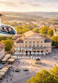 VR Flying Above a Historic German Town
