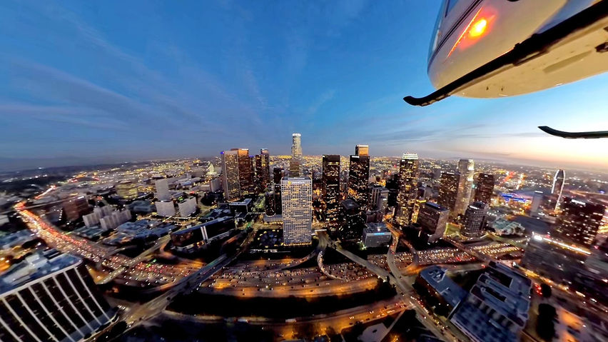 VR Travel L.A. Helicopter Night Flight