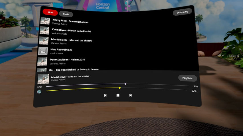 Music Player for Meta Quest