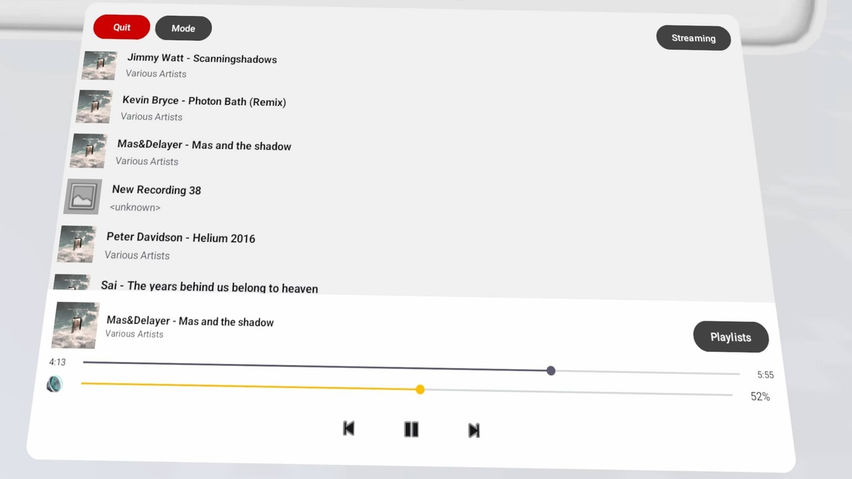 Music Player for Meta Quest