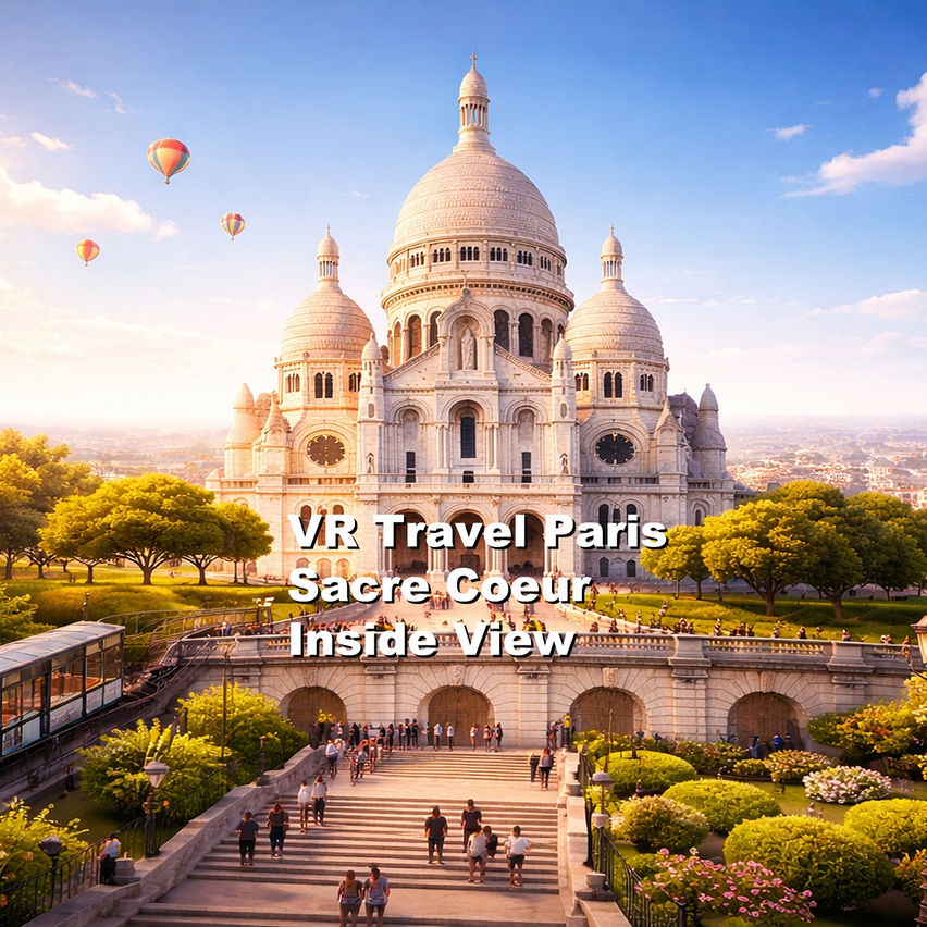 VR Travel Paris Sacre Coeur Inside View