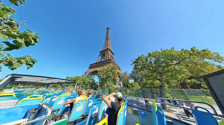 VR Travel Paris Bus Tour Full Experience