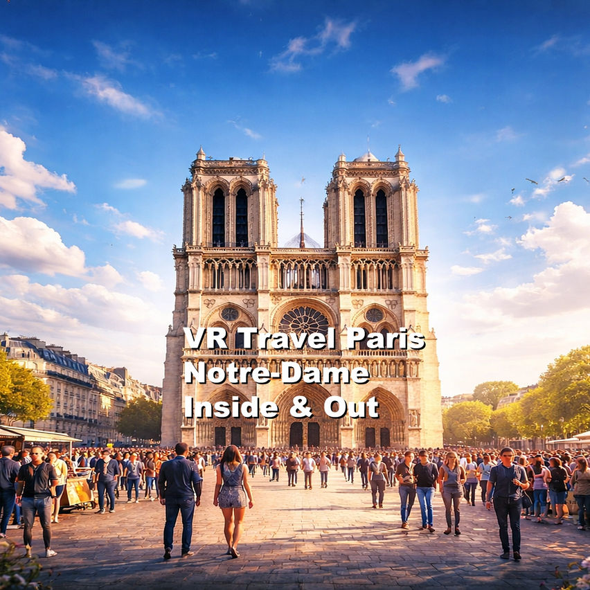 VR Travel Paris Notre-Dame Inside & Out