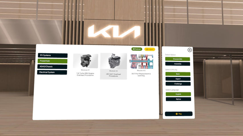 Kia Technical Training VR