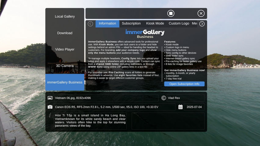 immerGallery Business