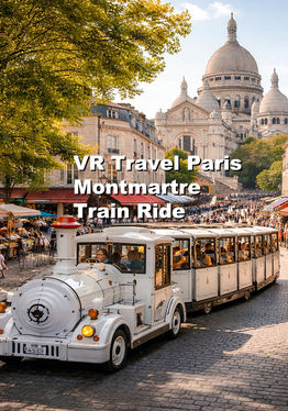 VR Travel Paris Montmartre Train Ride