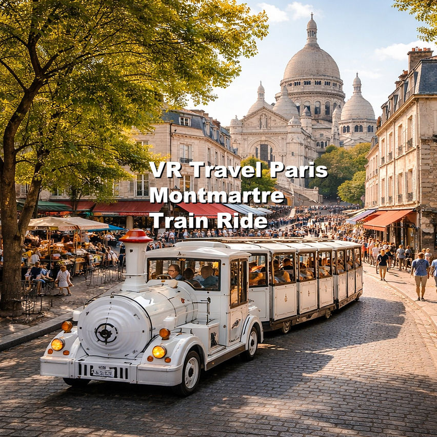 VR Travel Paris Montmartre Train Ride