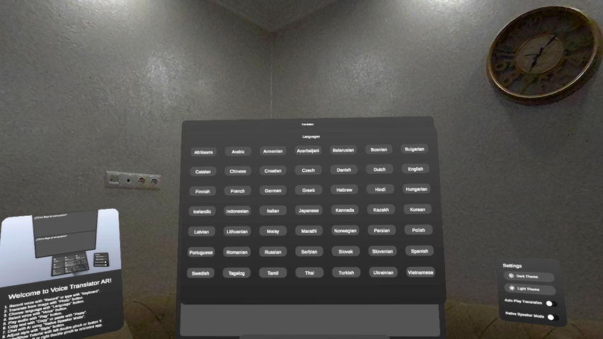 Voice Translator AR