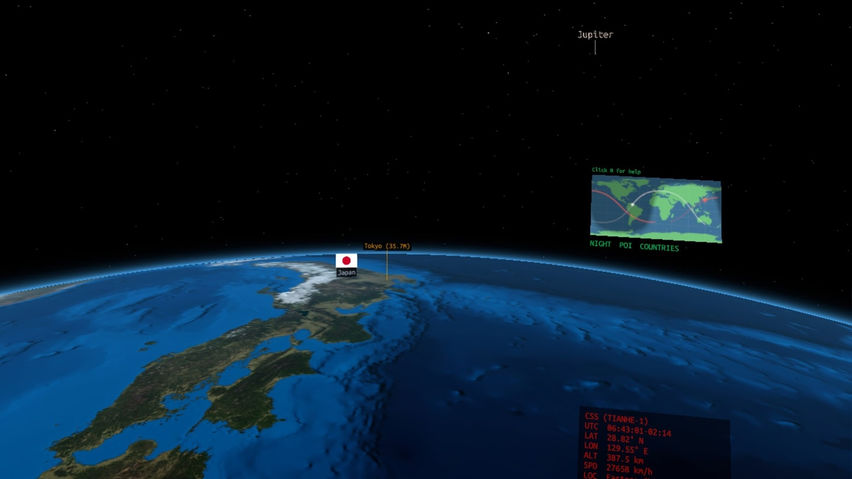 Earth from a Space Station
