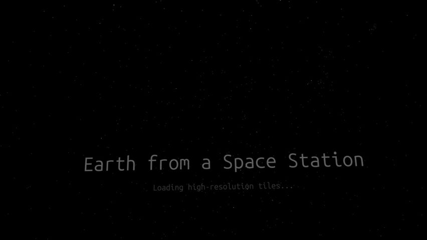 Earth from a Space Station