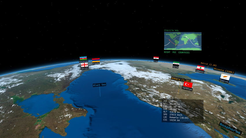 Earth from a Space Station