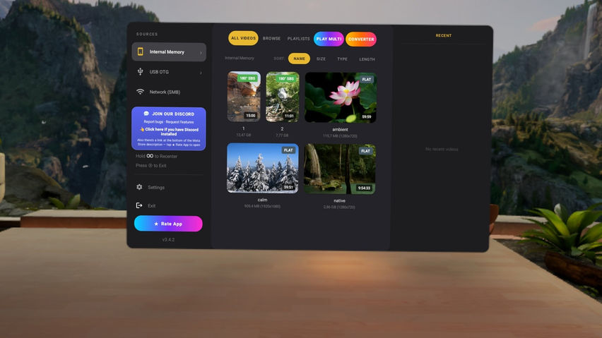 Vertex VR Video Player