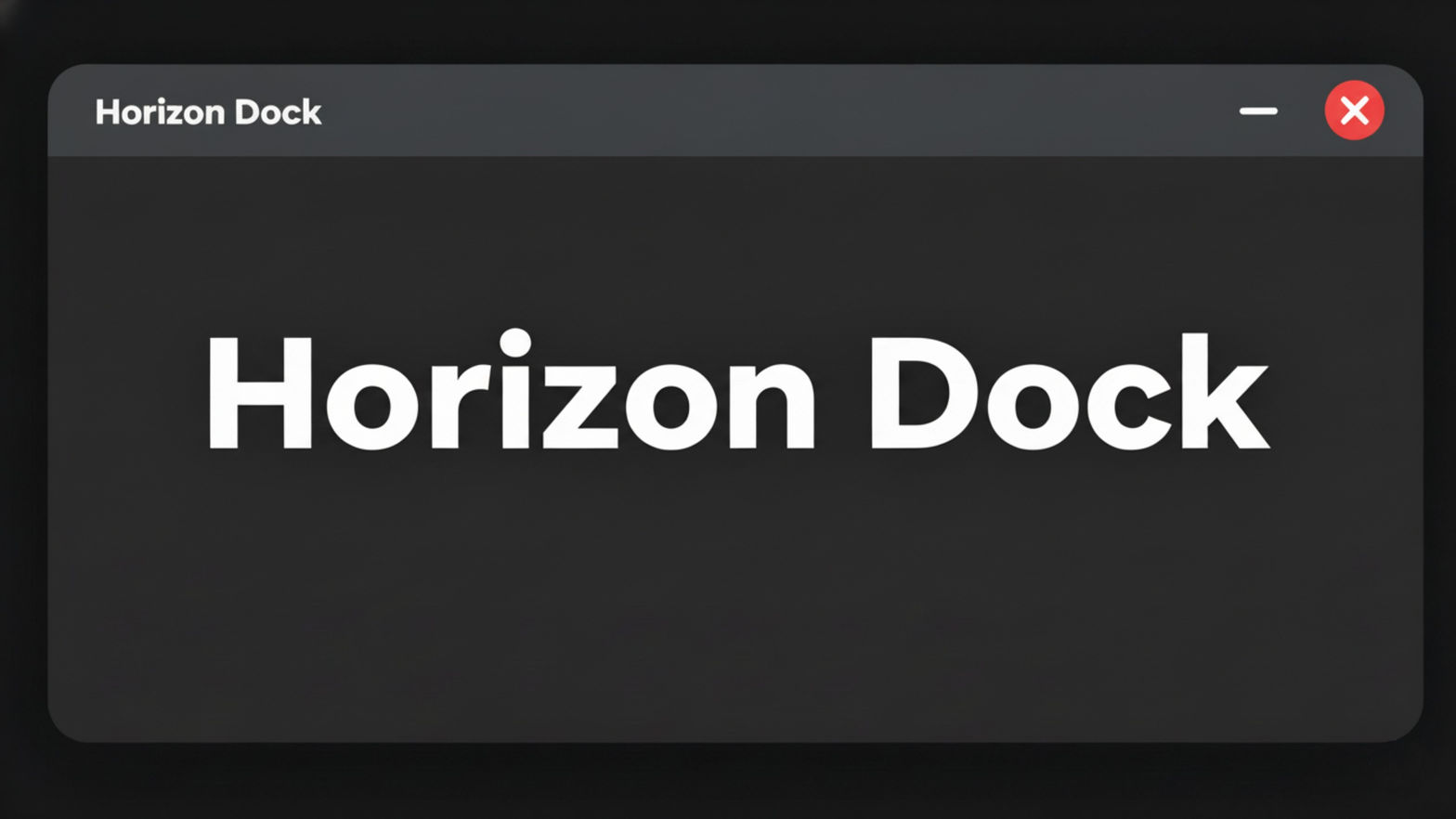 Horizon Dock