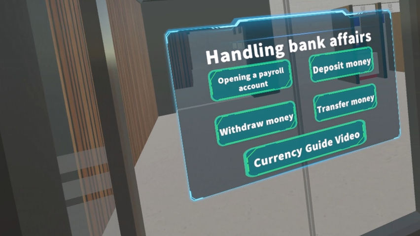 Handling bank affairs