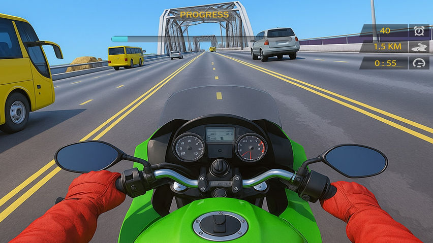 Moto Rider: Highway Racing Game VR