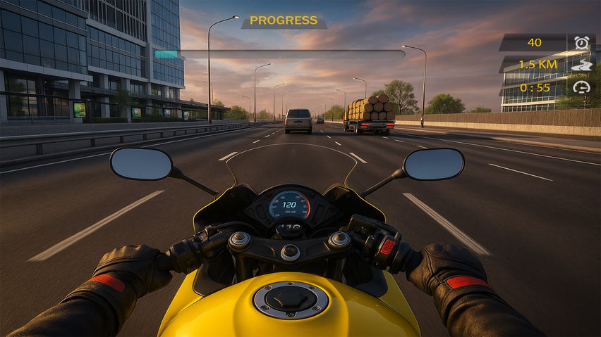 Moto Rider: Highway Racing Game VR