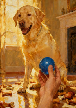 My puppy: Yellow Labrador
