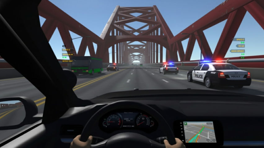 Highway Police Escape: Car Racing Game