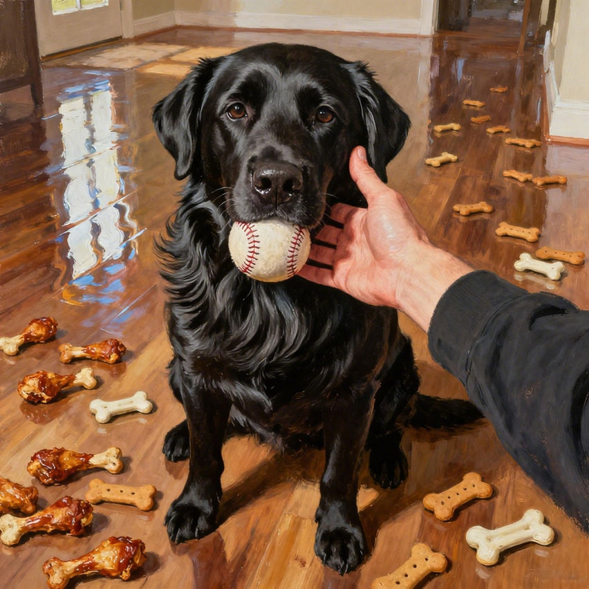My puppy: Black Labrador