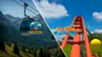 Pop N Ride - VR Roller Coaster |  Chair Lift Ride: Mountain Cable Car