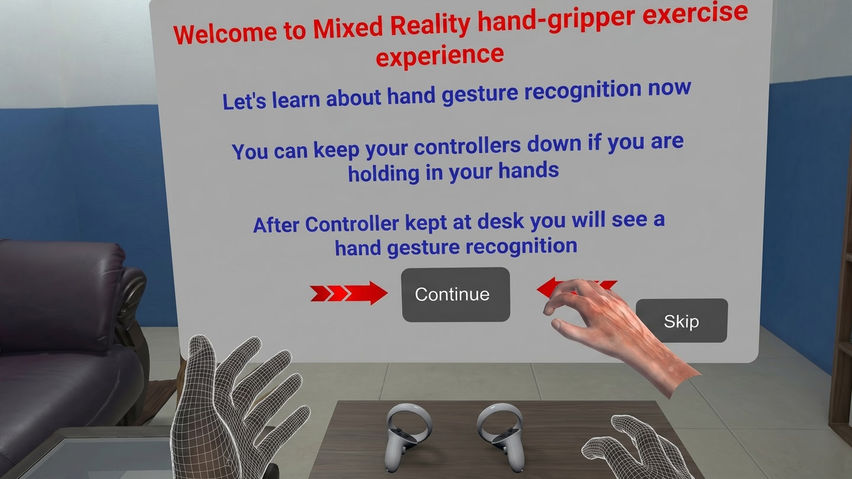 Rehabilitation Hand Exercise MR App