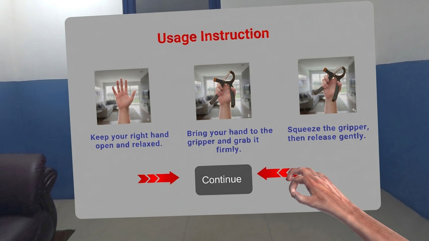 Rehabilitation Hand Exercise MR App