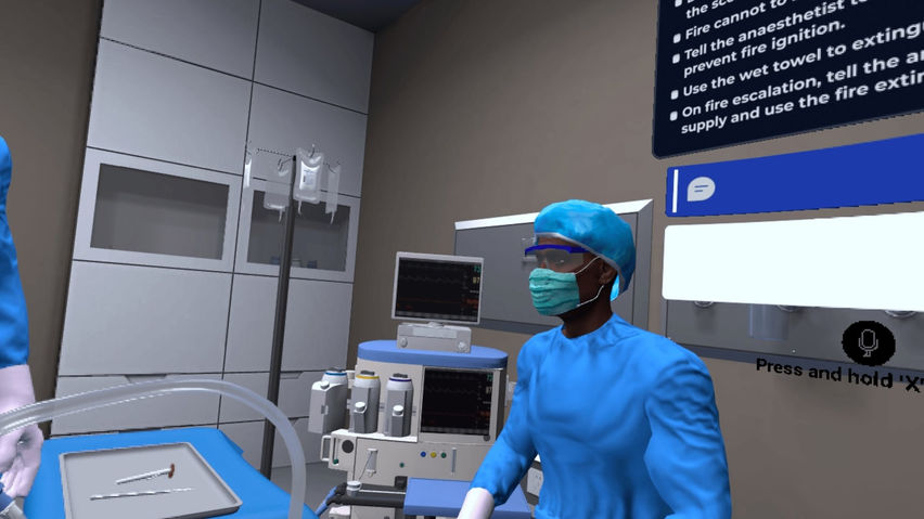 Fire in Operating Room