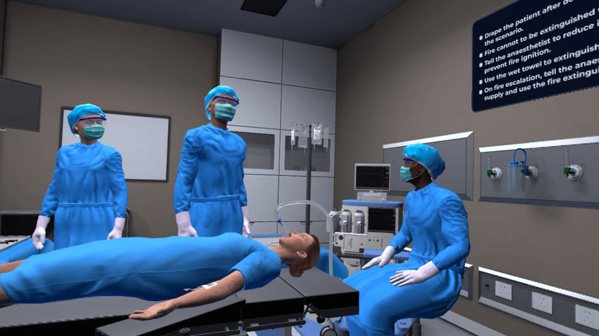 Fire in Operating Room