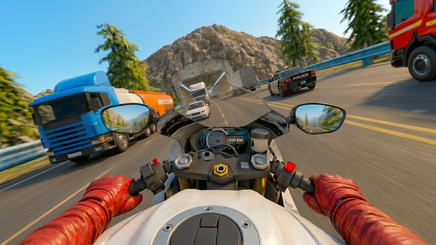 Moto Rider VR: Highway Bike Racing