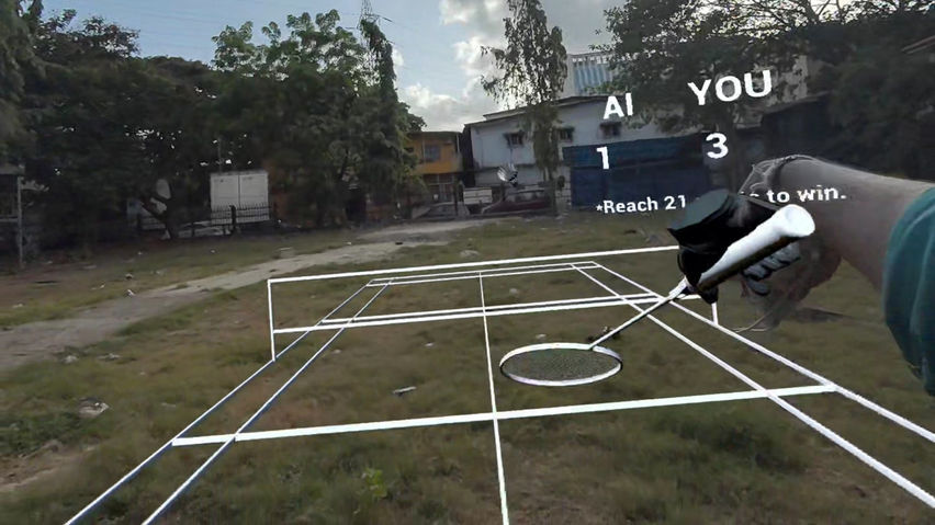 Mixed Reality Badminton Star