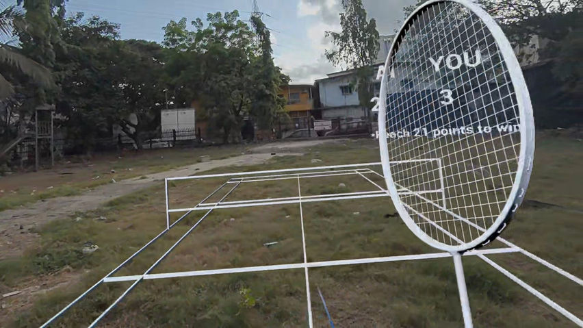 Mixed Reality Badminton Star