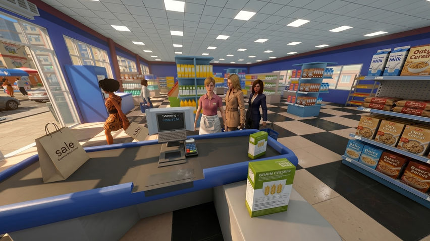 Supermarket Manager: VR Cashier