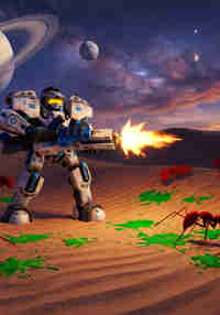 Arcade Shooter: Space Alien Sunrise