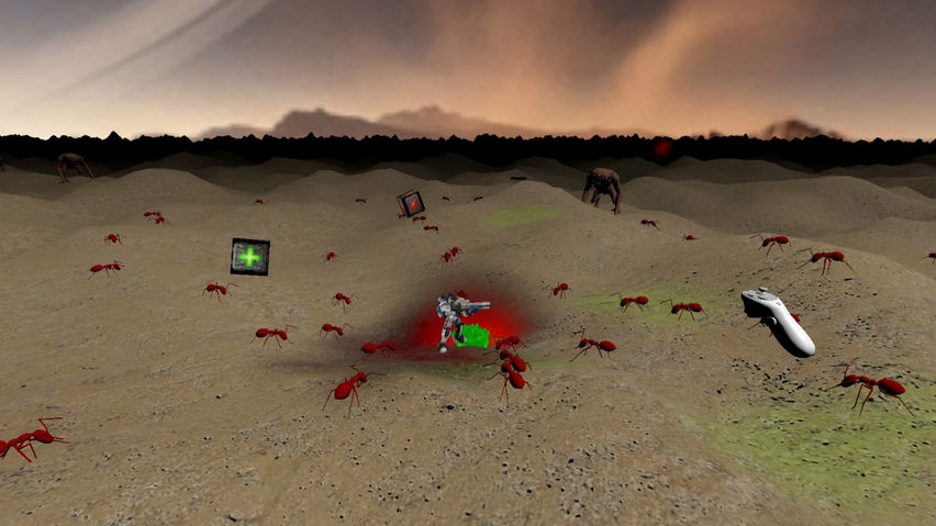 Arcade Shooter: Space Alien Sunrise
