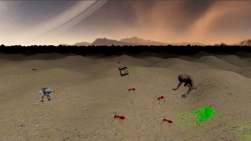 Arcade Shooter: Space Alien Sunrise