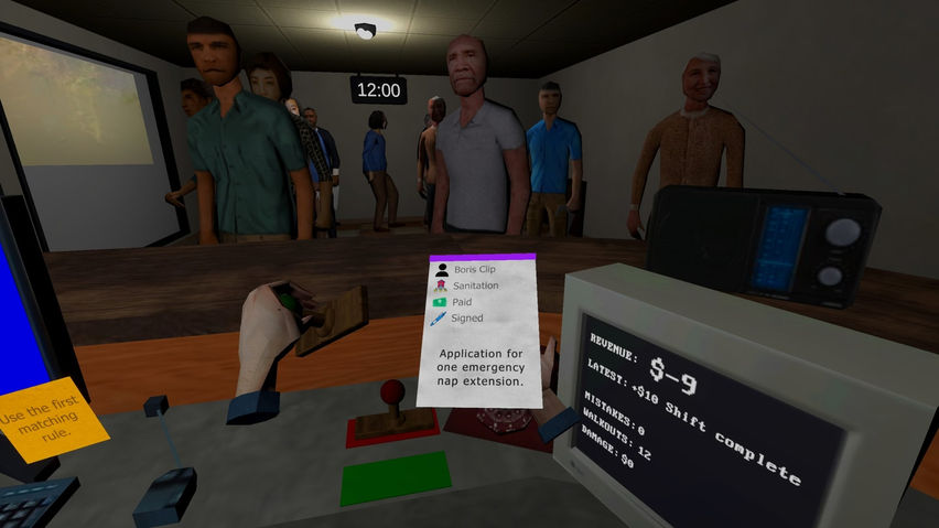 Stamp or Deny: Desk Clerk Simulator