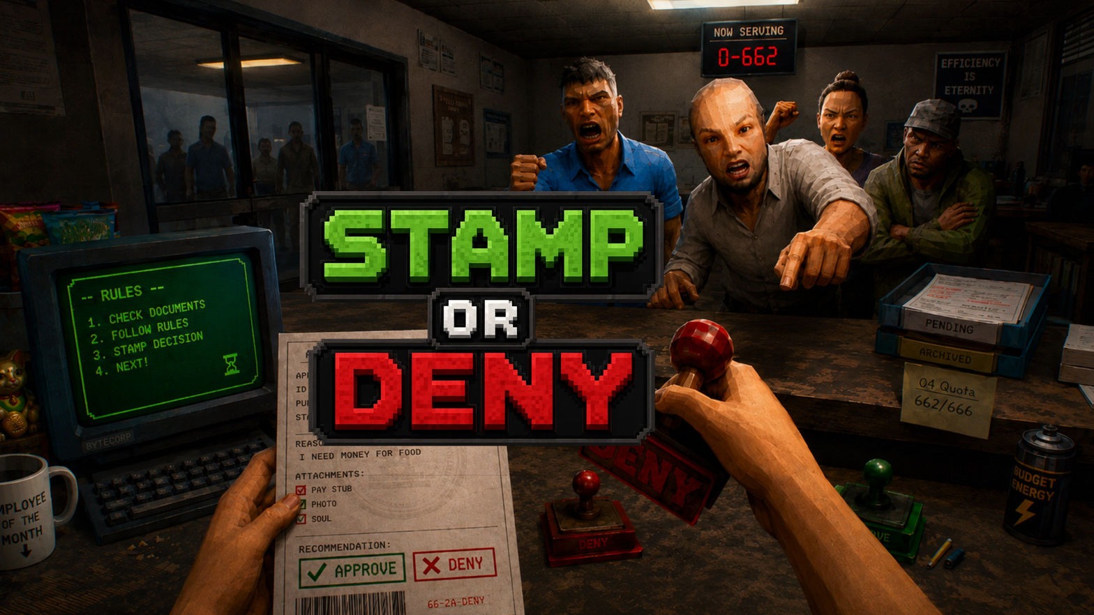 Stamp or Deny: Desk Clerk Simulator