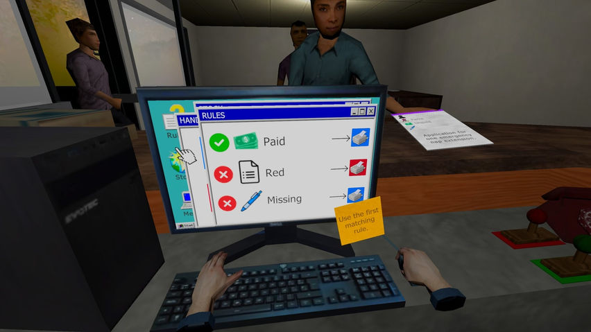 Stamp or Deny: Desk Clerk Simulator