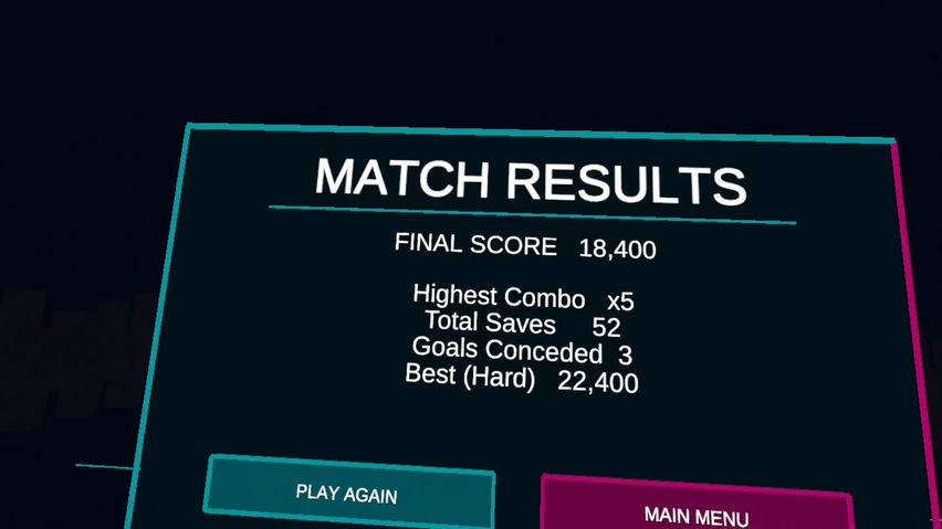 Neon Goalkeeper VR