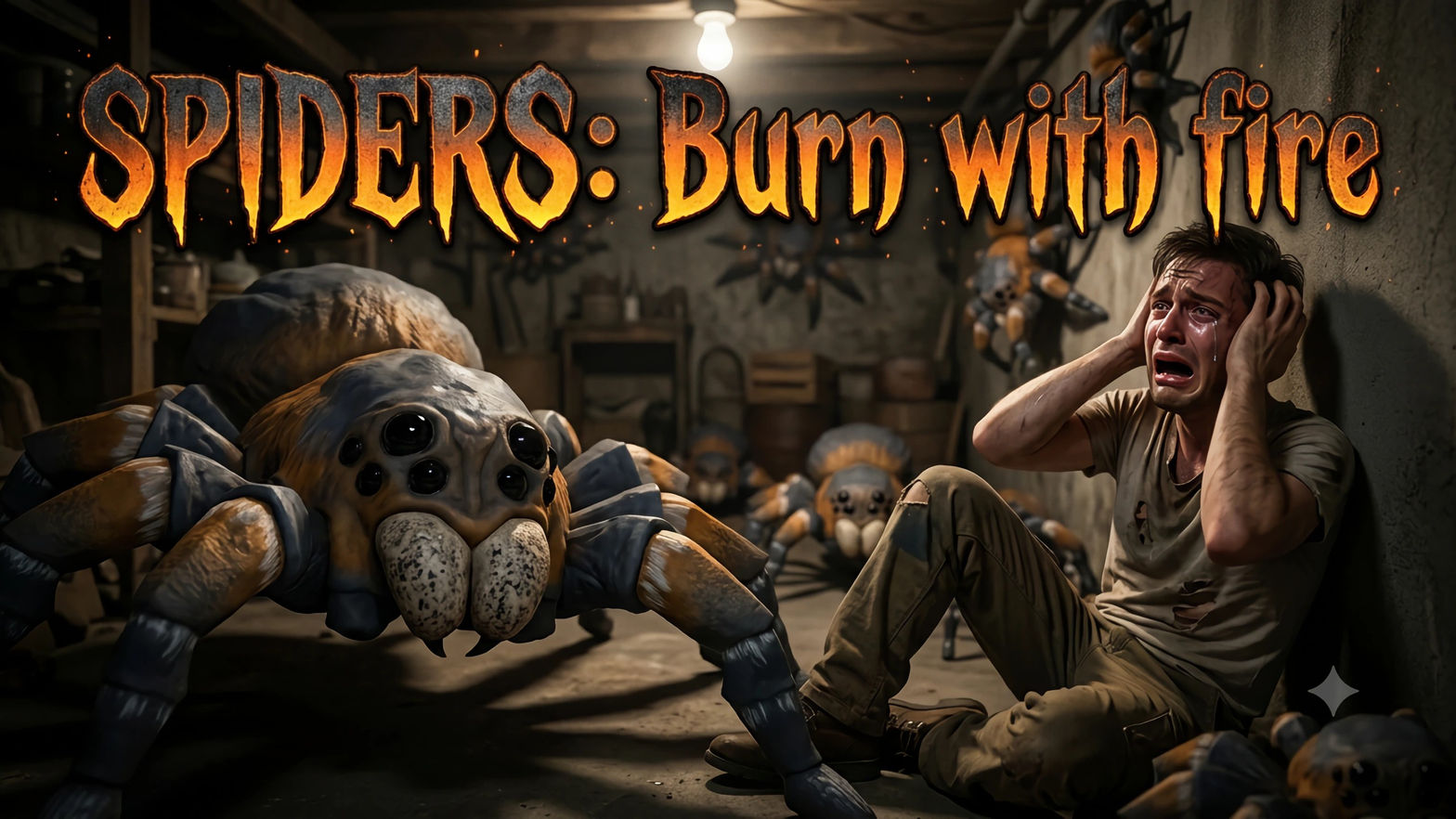 Spiders: Burn them out