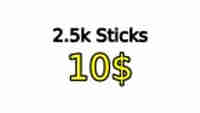 2500 Sticks