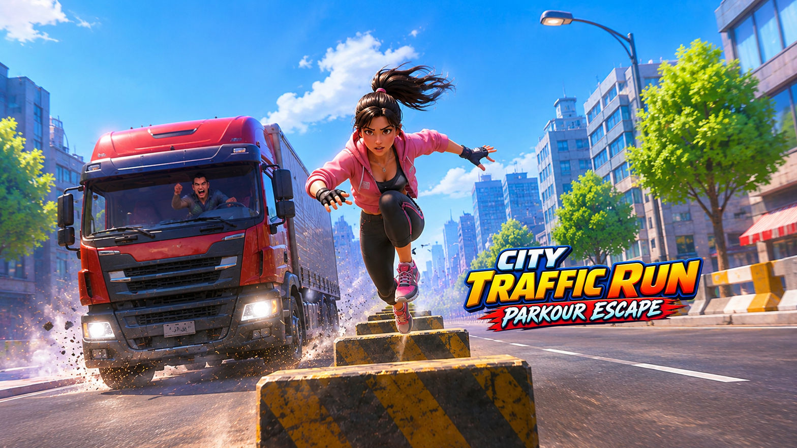 City Traffic Run: Parkour Escape