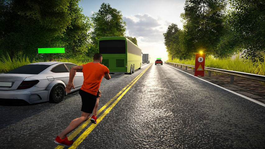 City Traffic Run: Parkour Escape