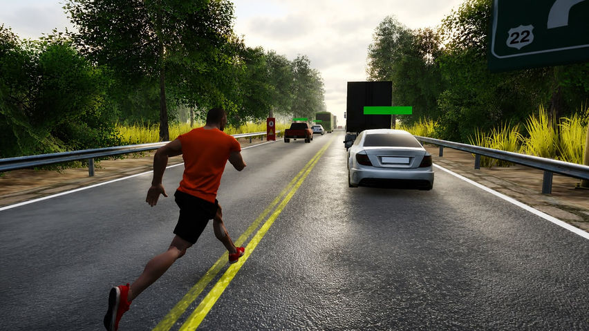 City Traffic Run: Parkour Escape