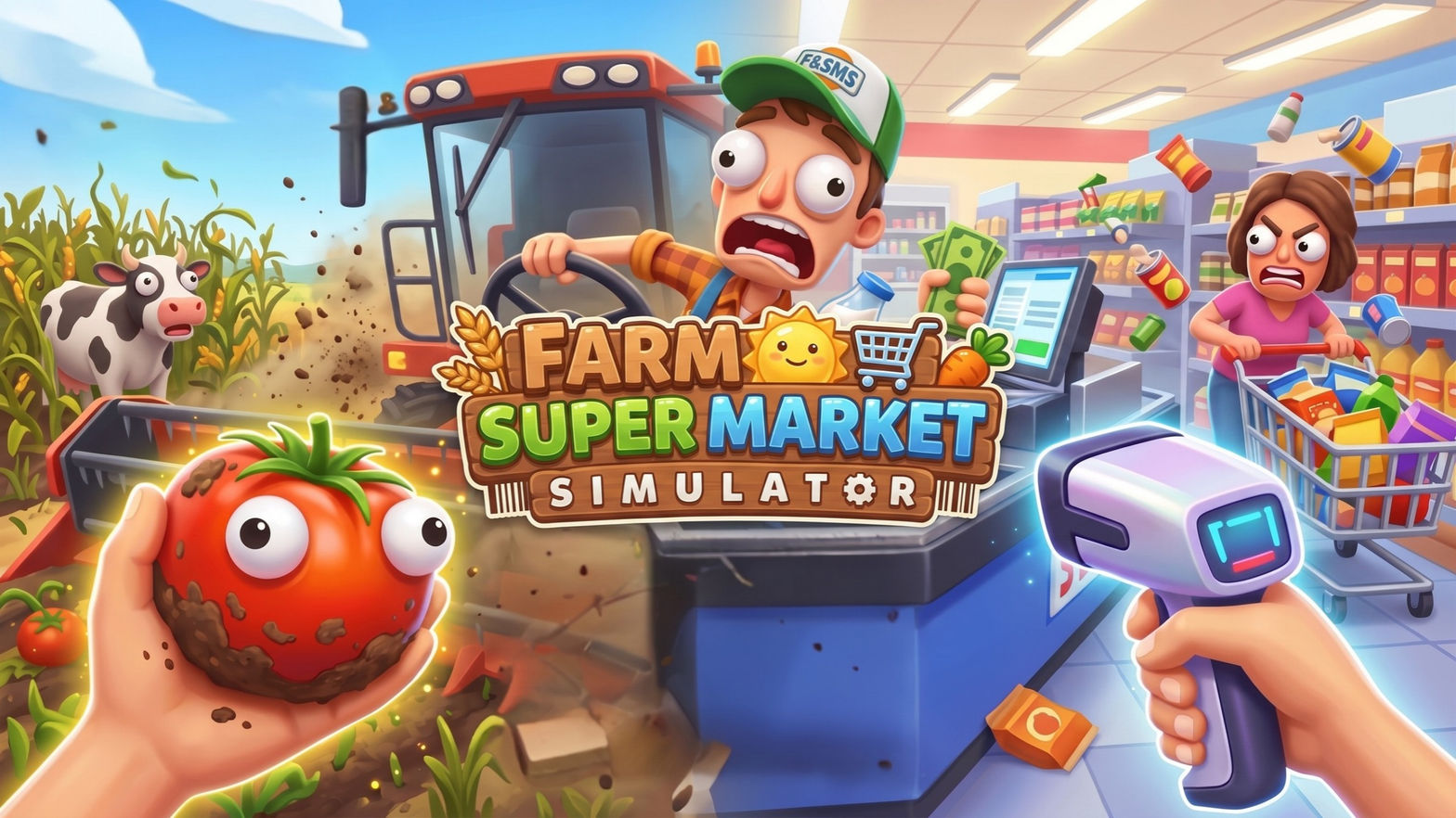 Farm n SuperMarket  Simulation VR