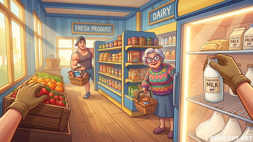 Farm n SuperMarket  Simulation VR