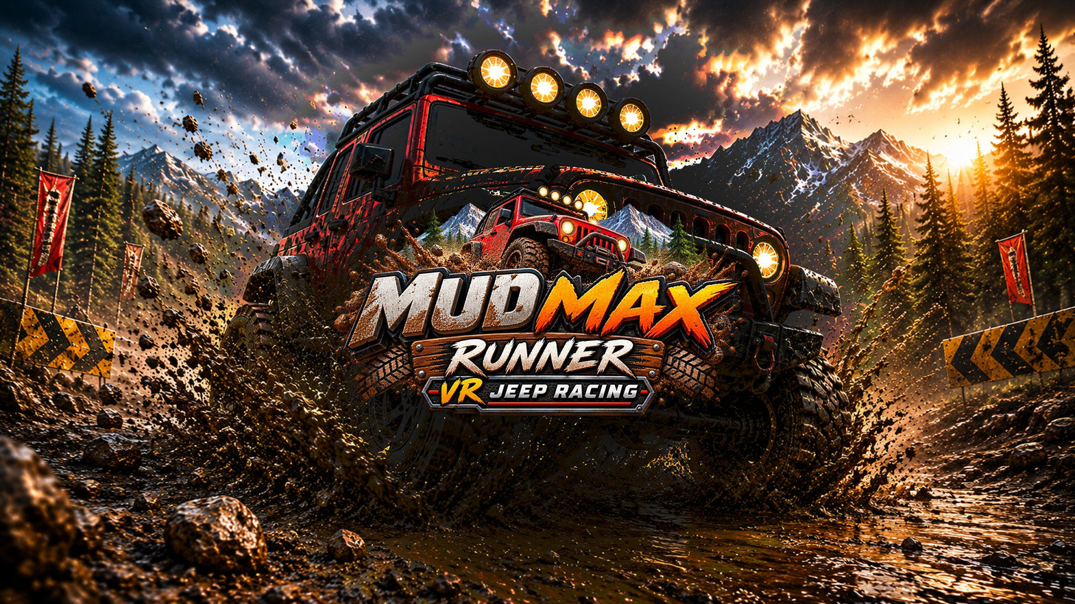 Mud Max Runner - VR Jeep Racing Game