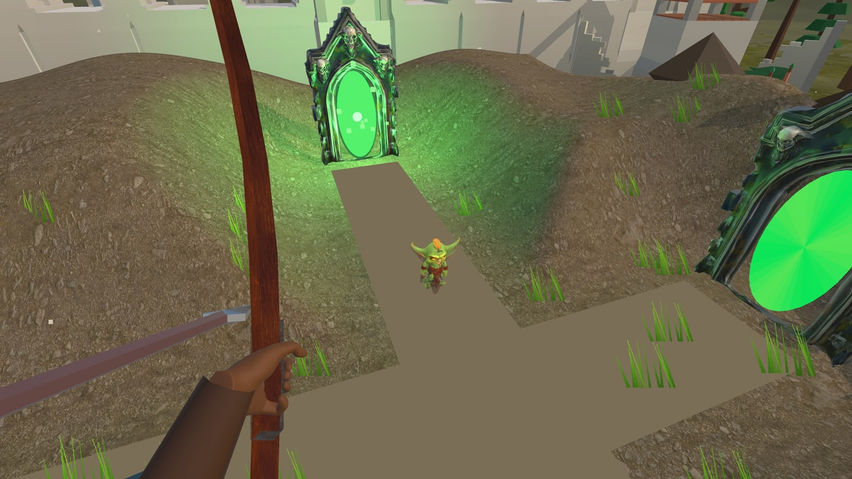 Archers in Towers Shooting Goblins