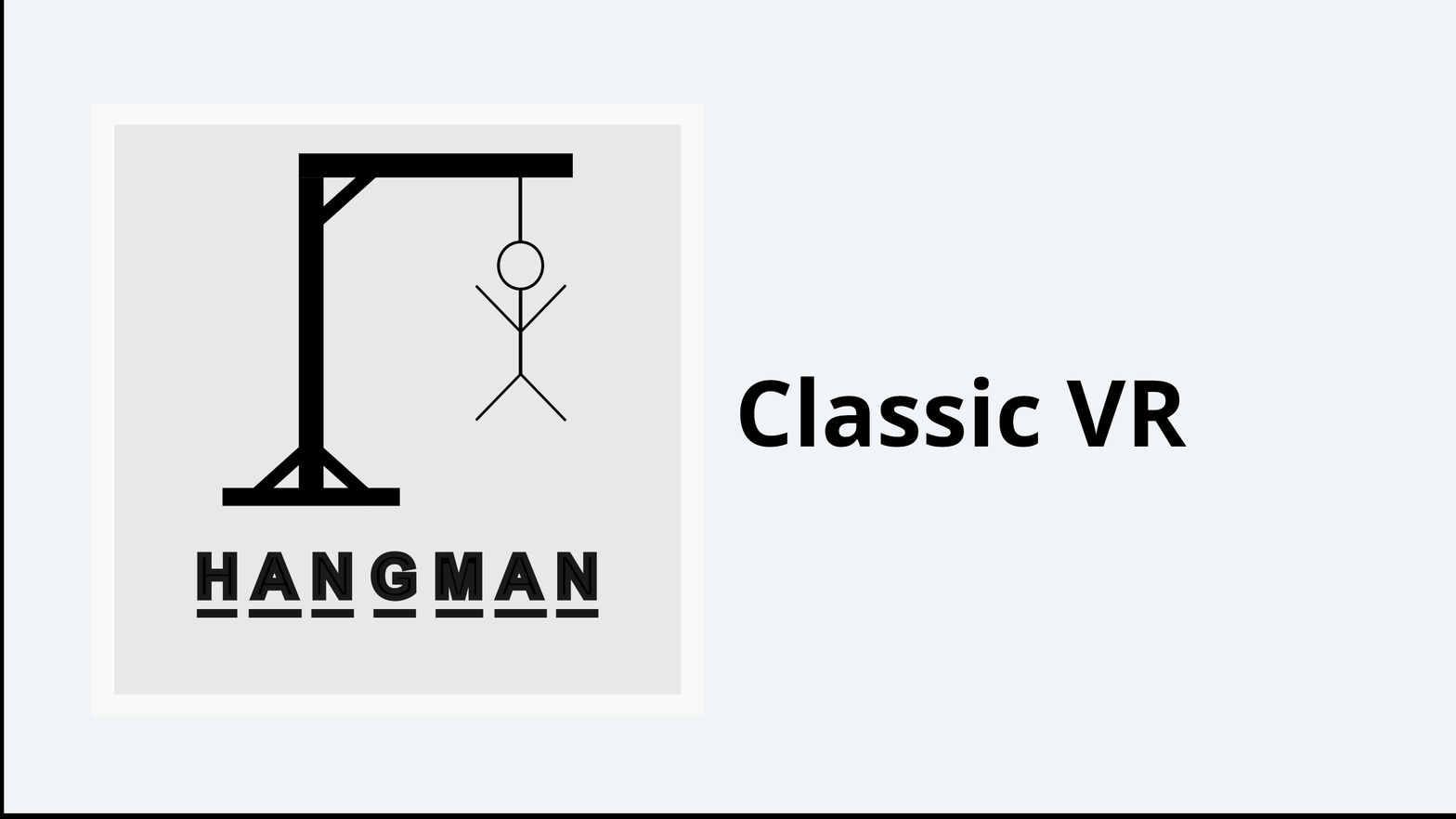 Hangman Classic VR